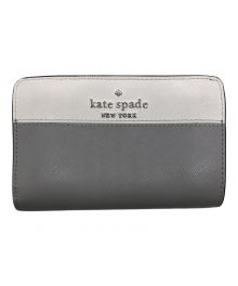 Kate Spade（ケイトスペード）の古着「2つ折り財布」｜ホワイト×グレー