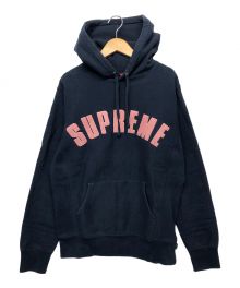 SUPREME（シュプリーム）の古着「アーチロゴパーカー」｜ピンク×ネイビー