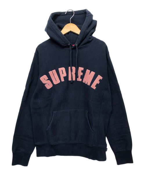 SUPREME（シュプリーム）Supreme (シュプリーム) アーチロゴパーカー ピンク×ネイビー サイズ:SMALLの古着・服飾アイテム