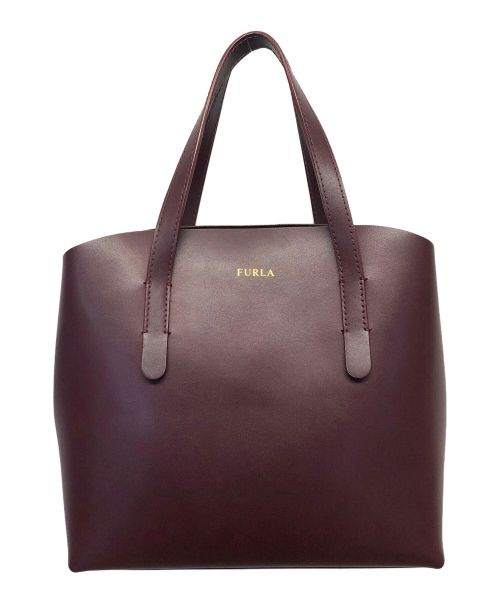 FURLA（フルラ）FURLA (フルラ) ハンドバッグ ボルドーの古着・服飾アイテム