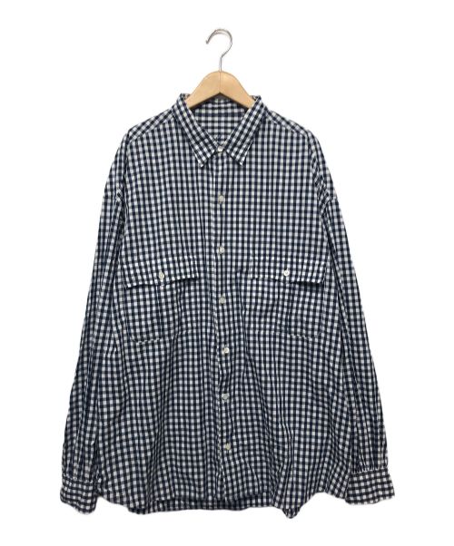 Porter Classic（ポータークラシック）Porter Classic (ポータークラシック) ロールアップシャツ ブルー サイズ:XXLの古着・服飾アイテム