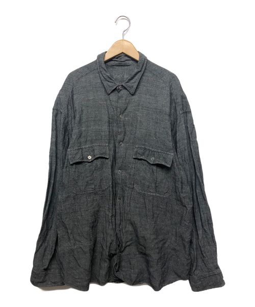 Porter Classic（ポータークラシック）Porter Classic (ポータークラシック) ロールアップシャツ グレー サイズ:XXLの古着・服飾アイテム