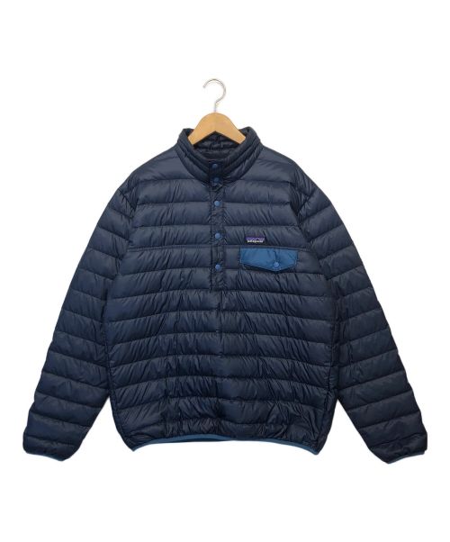 Patagonia（パタゴニア）Patagonia (パタゴニア) Down-SnapT Pullover ネイビー サイズ:Mの古着・服飾アイテム