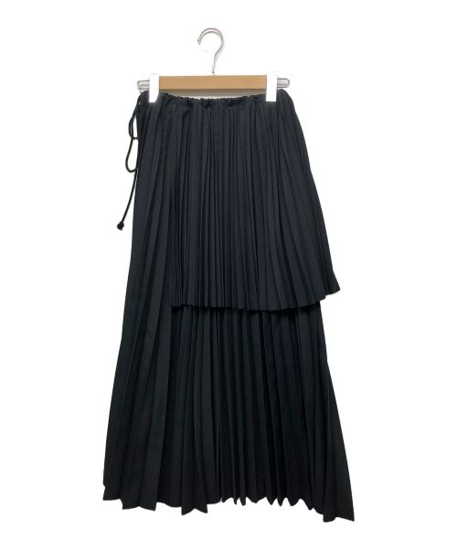 YOHJI YAMAMOTO（ヨウジヤマモト）YOHJI YAMAMOTO (ヨウジヤマモト) プリーツスカート ブラック サイズ:２の古着・服飾アイテム