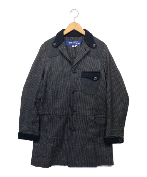 COMME des GARCONS JUNYA WATANABE MAN（コム デ ギャルソン ジュンヤ ワタナベ マン）COMME des GARCONS JUNYA WATANABE MAN (コム デ ギャルソン ジュンヤ ワタナベ マン) カバーオール ネイビー×グレー サイズ:Sの古着・服飾アイテム