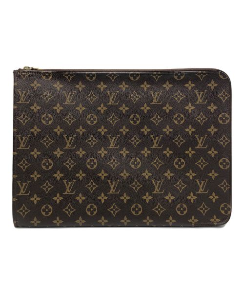 LOUIS VUITTON（ルイ ヴィトン）LOUIS VUITTON (ルイ ヴィトン) モノグラム　ポッシュ・ドキュマン ブラウンの古着・服飾アイテム