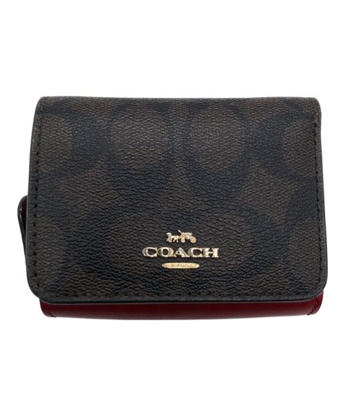 COACH（コーチ）COACH (コーチ) コンパクトウォレット ブラウンの古着・服飾アイテム