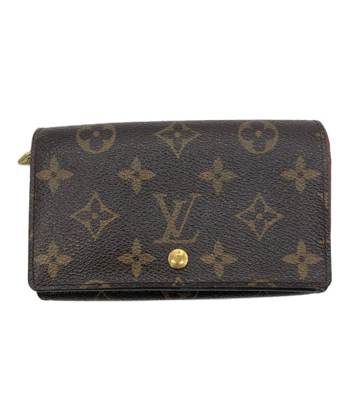 LOUIS VUITTON（ルイ ヴィトン）LOUIS VUITTON (ルイ ヴィトン) モノグラム　ポルトモネ・ビエ・トレゾール ブラウンの古着・服飾アイテム