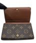 中古・古着 LOUIS VUITTON (ルイ ヴィトン) モノグラム　ポルトモネ・ビエ・トレゾール ブラウン：16000円