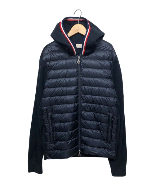 MONCLER（モンクレール）MONCLER (モンクレール) 切替ダウンジャケット ネイビー サイズ:Lの古着・服飾アイテム