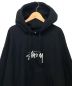 stussy (ステューシー) センターロゴパーカー ブラック サイズ:L：12000円