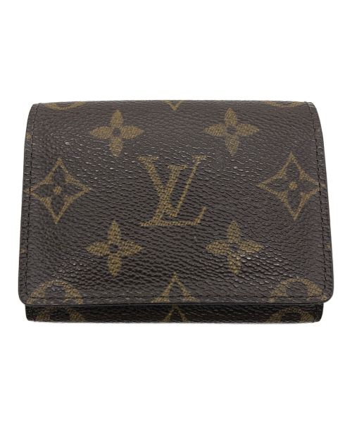 LOUIS VUITTON（ルイ ヴィトン）LOUIS VUITTON (ルイ ヴィトン) モノグラム　アンヴェロップ・カルト・ドゥ・ヴィジット ブラウンの古着・服飾アイテム