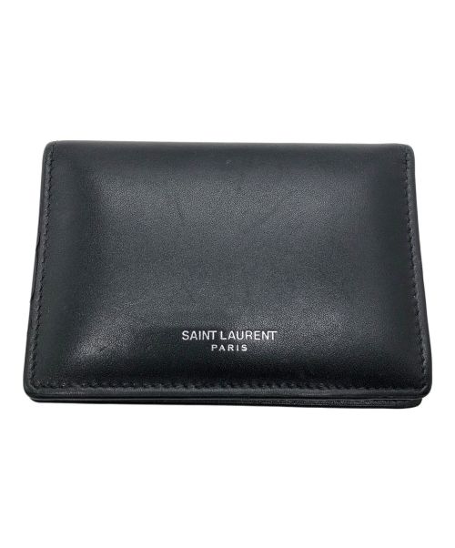 Saint Laurent Paris（サンローランパリ）Saint Laurent Paris (サンローランパリ) カードケース ブラックの古着・服飾アイテム