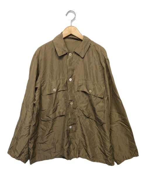 COMOLI（コモリ）COMOLI (コモリ) シルクシャツ ブラウン サイズ:Sの古着・服飾アイテム