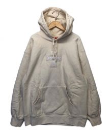 SUPREME（シュプリーム）の古着「Cross Box Logo Hoodie」｜ベージュ