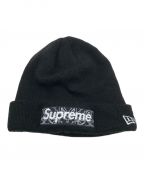 SUPREME×New Eraシュプリーム×ニューエラ）の古着「Bandana Box Logo beanie」｜ブラック