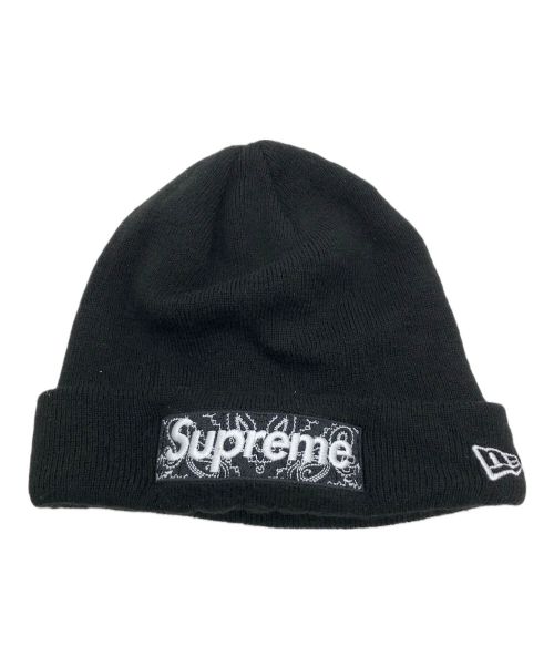 SUPREME（シュプリーム）Supreme (シュプリーム) New Era (ニューエラ) Bandana Box Logo beanie ブラック サイズ:FREEの古着・服飾アイテム