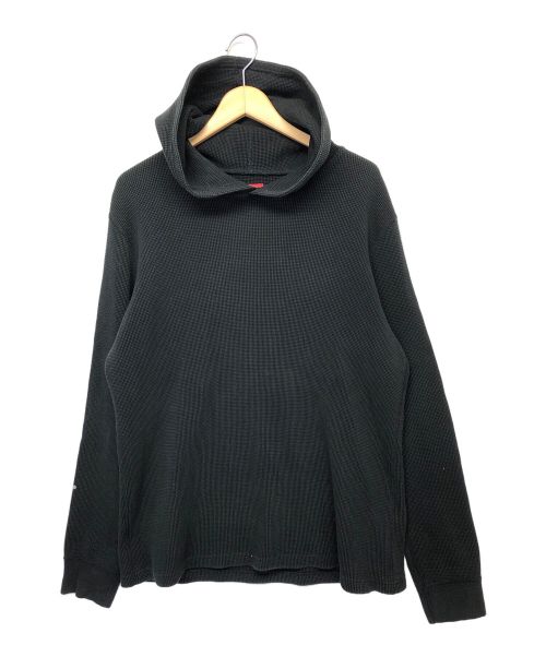 SUPREME（シュプリーム）Supreme (シュプリーム) フーデッドワッフル ブラック サイズ:Mの古着・服飾アイテム