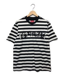 SUPREME（シュプリーム）の古着「半袖ボーダーTシャツ」｜ブラック×ホワイト