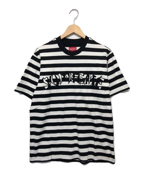 SUPREME（シュプリーム）Supreme (シュプリーム) 半袖ボーダーTシャツ ブラック×ホワイト サイズ:Sの古着・服飾アイテム