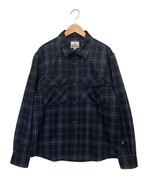 WOOLRICH（ウールリッチ）WOOLRICH (ウールリッチ) チェックシャツ ブルー サイズ:Mの古着・服飾アイテム