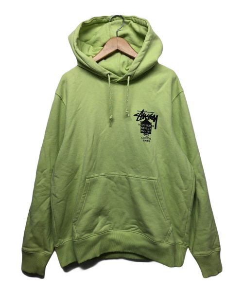 stussy（ステューシー）stussy (ステューシー) DOVER STREET MARKET (ドーバー ストリート マーケット) パーカー 黄緑 サイズ:Sの古着・服飾アイテム