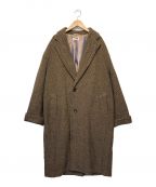 H BEAUTY&YOUTHエイチ ビューティー&ユース）の古着「TWEED BIG COAT」｜ブラウン