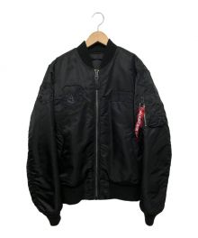 ALPHA INDUSTRIES（アルファインダストリーズ）の古着「リバーシブルMA-1ジャケット」｜ブラック