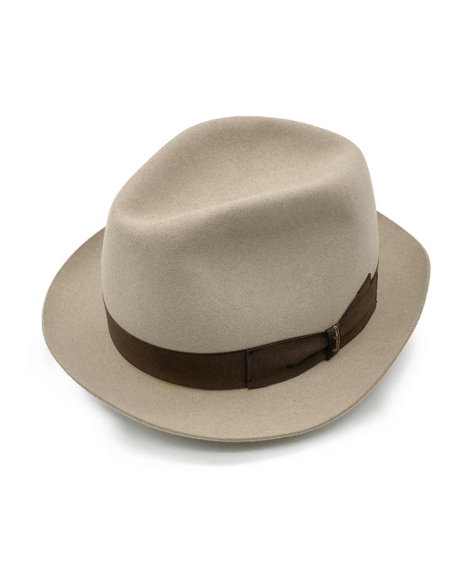 Borsalino - Borsalino ボルサリーノ ハット 58cm グレーx黒 【古着