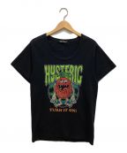 Hysteric Glamourヒステリックグラマー）の古着「プリントTシャツ」｜ブラック