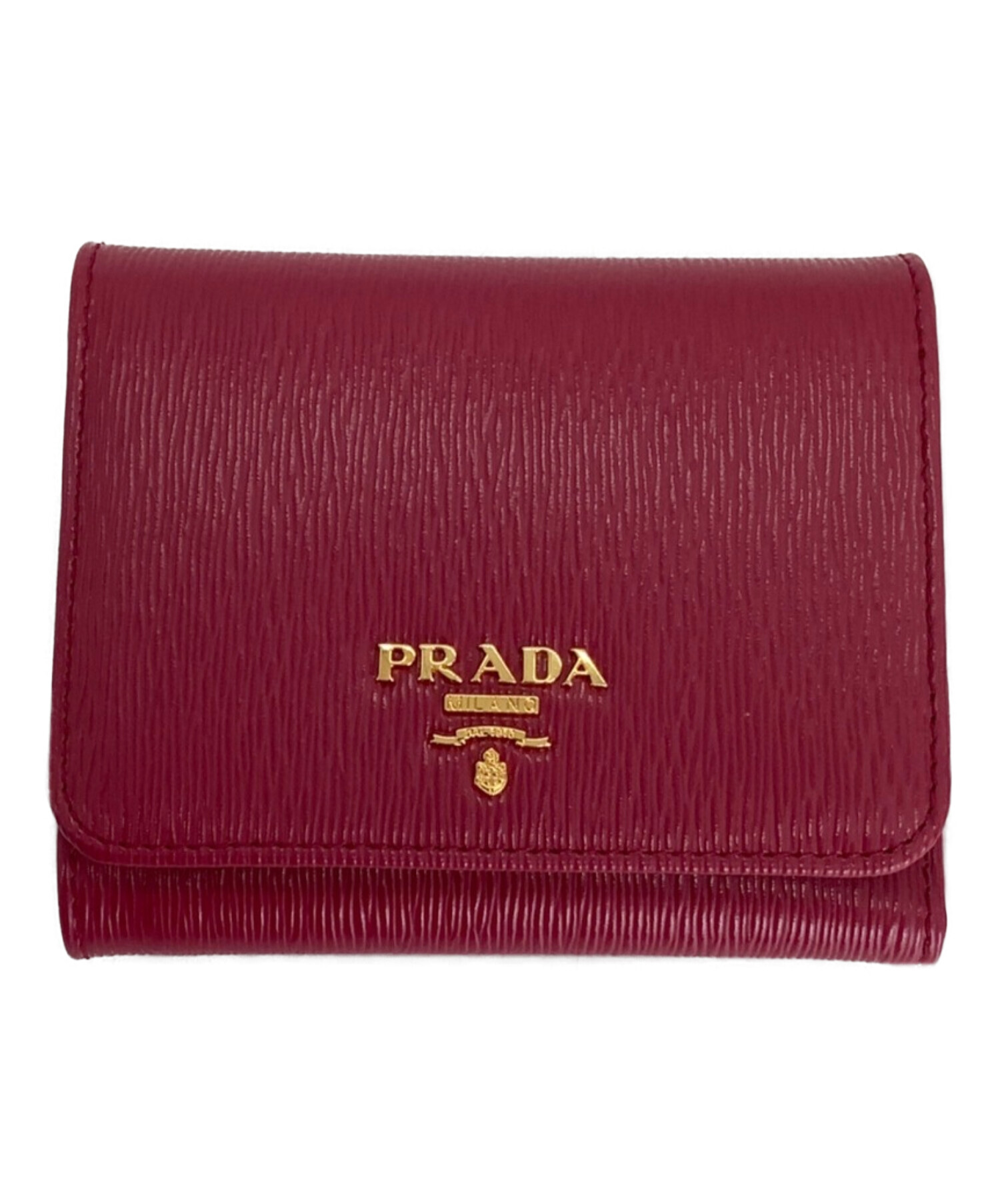 中古 古着通販 Prada プラダ 3つ折り財布 ショッキングピンク サイズ 下記参照 ブランド 古着通販 トレファク公式 Trefac Fashion