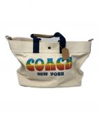 COACHコーチ）の古着「トートバッグ」｜ブルー×ブラウン