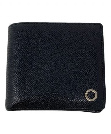 【中古・古着通販】BVLGARI (ブルガリ) 2つ折り財布 ブラック 