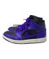 NIKE (ナイキ) ハイカットスニーカー NIKE WMNS Air Jordan 1 Mid パープル×ブラック サイズ:26.5：7800円