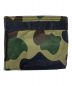 A BATHING APE (アベイシングエイプ) PORTER (ポーター) PORTER　1ST CAMO WALLET　2つ折り財布 グリーン×ブラック：6800円