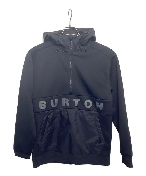 BURTON（バートン）BURTON (バートン) ハーフジップパーカー ブラック サイズ:Mの古着・服飾アイテム