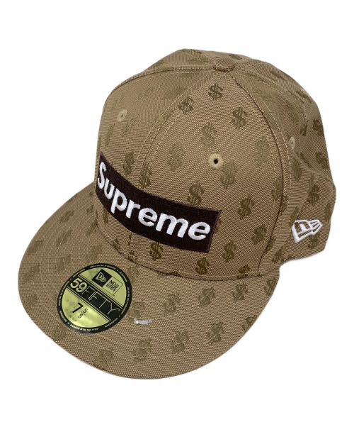 SUPREME（シュプリーム）SUPREME (シュプリーム) New Era (ニューエラ) 18ss × New Era Monogram Box Logo Cap ベージュ サイズ:7 5/8の古着・服飾アイテム