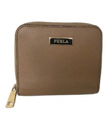 FURLA（フルラ）の古着「FURLA ラウンドファスナー財布」｜ブラウン