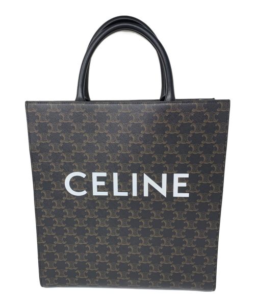 CELINE（セリーヌ）CELINE (セリーヌ) CELINE バーティカルカバ　トートバッグ ブラックの古着・服飾アイテム