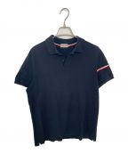 MONCLER×MAGLIA POLO MANICA CORTAモンクレール×）の古着「MONCLER MAGLIA POLO MANICA CORTA ポロシャツ」｜ネイビー