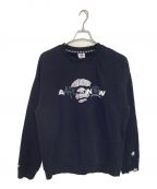 Aape BY A BATHING APEエーエイプ バイ アベイシングエイプ）の古着「AAPE BY A BATHING APE トレーナー」｜ブラック