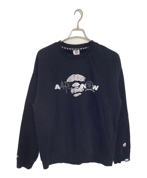 Aape BY A BATHING APE（エーエイプ バイ アベイシングエイプ）Aape BY A BATHING APE (エーエイプ バイ アベイシングエイプ) AAPE BY A BATHING APE トレーナー ブラック サイズ:XLの古着・服飾アイテム