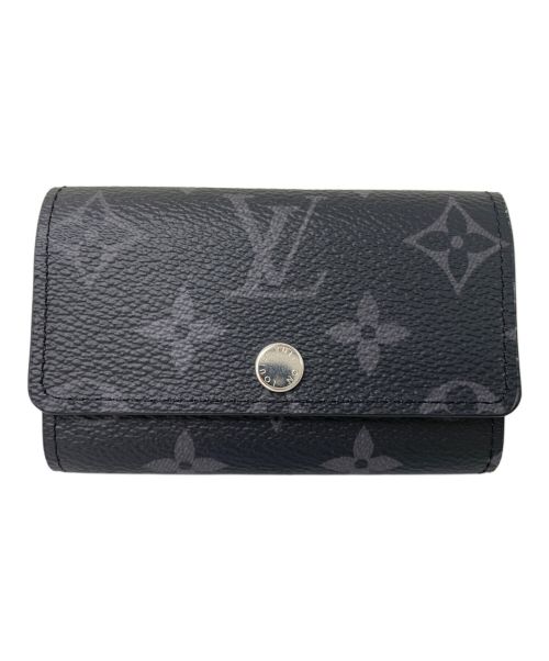 LOUIS VUITTON（ルイ ヴィトン）LOUIS VUITTON (ルイ ヴィトン) LOUIS VUITTON モノグラム・エクリプス ミュルティクレ6 キーケース ブラックの古着・服飾アイテム