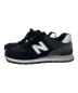 NEW BALANCE (ニューバランス) スニーカー ブラック×ホワイト サイズ:8.5：5000円