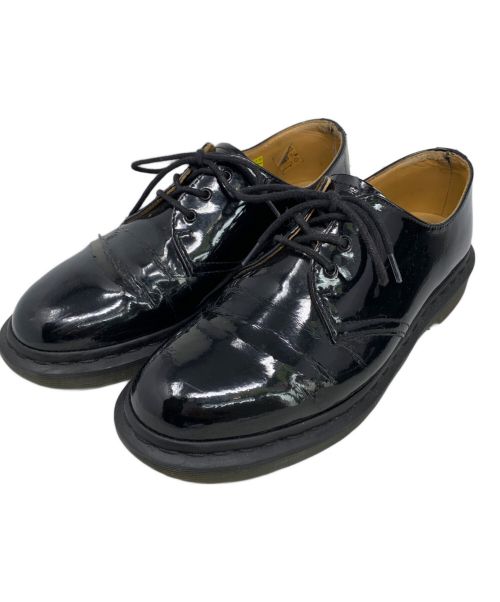 Dr.Martens（ドクターマーチン）Dr.Martens (ドクターマーチン) RAY BEAMS別注 Dr.Martens パテント3eyeシューズ ブラック サイズ:US8の古着・服飾アイテム