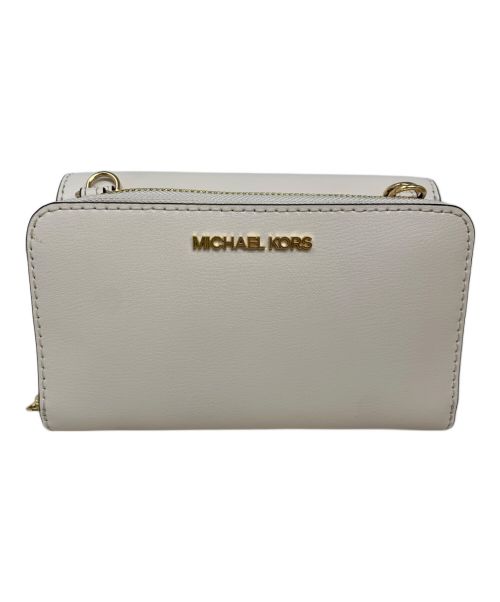 MICHAEL KORS（マイケルコース）MICHAEL KORS (マイケルコース) MICHAEL KORS ショルダーバッグ ホワイトの古着・服飾アイテム