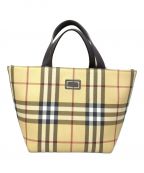 BURBERRY LONDONバーバリーロンドン）の古着「BURBERRY LONDON ハンドバッグ」｜ベージュ