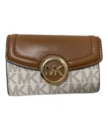 MICHAEL KORS（マイケルコース）の古着「MICHAEL KORS キーケース」｜ブラウン×ホワイト