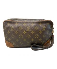 LOUIS VUITTON（ルイ ヴィトン）の古着「LOUIS VUITTON モノグラム マルリードドラゴンヌGM クラッチバッグ」｜ブラウン