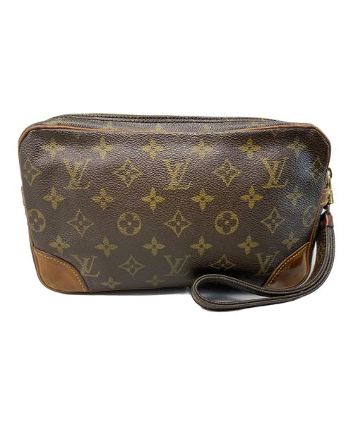 LOUIS VUITTON（ルイ ヴィトン）LOUIS VUITTON (ルイ ヴィトン) LOUIS VUITTON モノグラム マルリードドラゴンヌGM クラッチバッグ ブラウンの古着・服飾アイテム